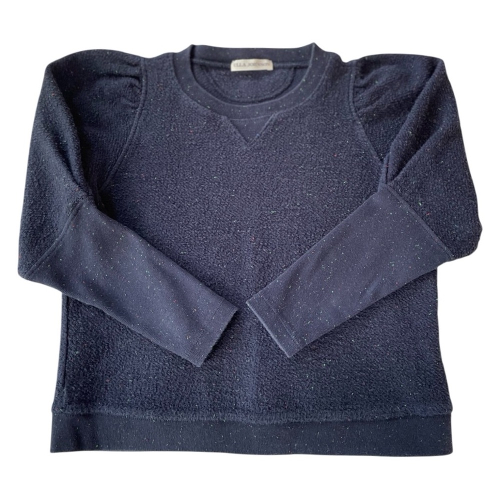 Ulla Johnson Girls Puff Sleeve “Philo” Pullover Crewneck Top Shirt, Size 8/10